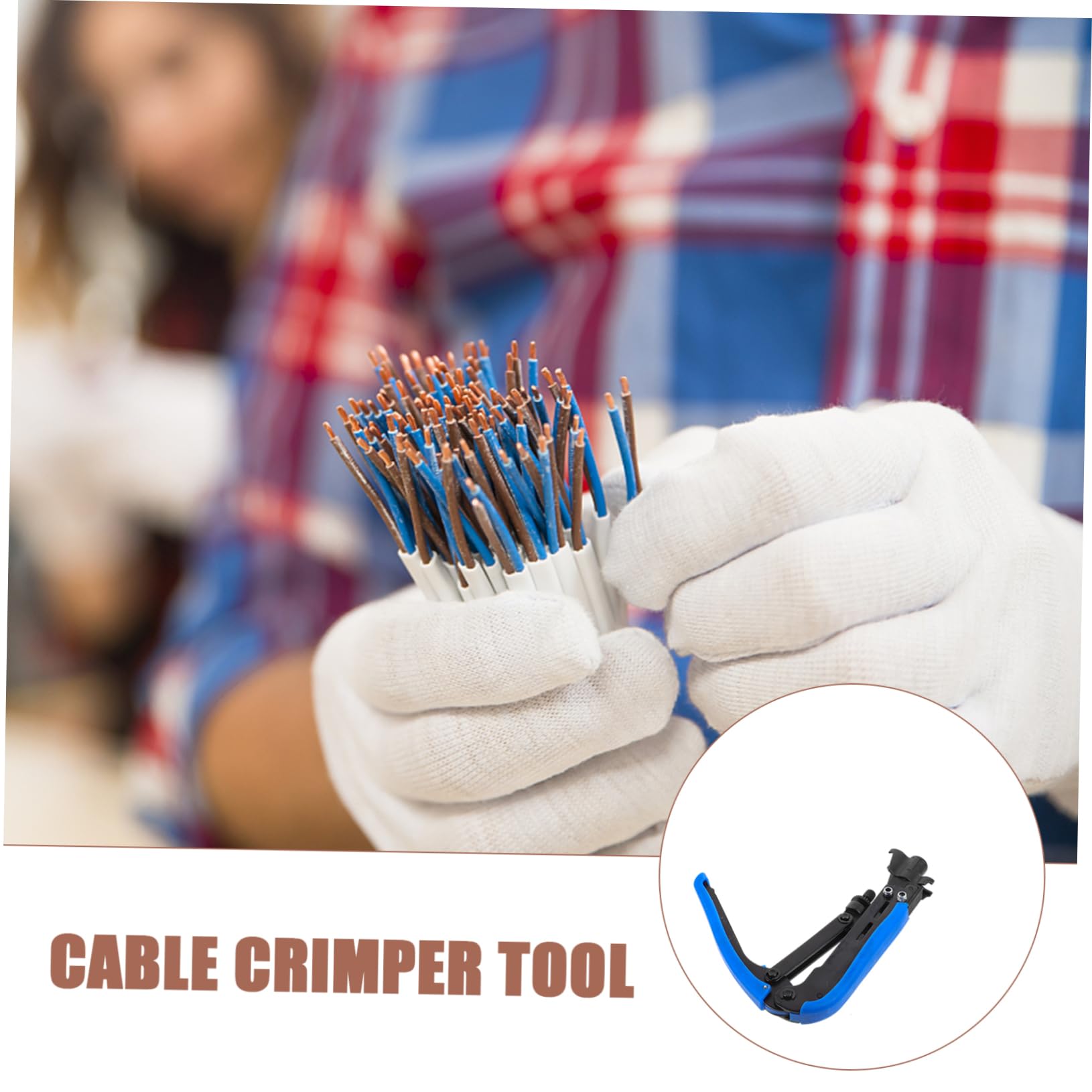 Pinza A Pressare Per Crimpatrice Cavi Coassiali Utensile Professionale Compressione Cavi Crimpatrice Multiuso Per Connettori F Video Rete
