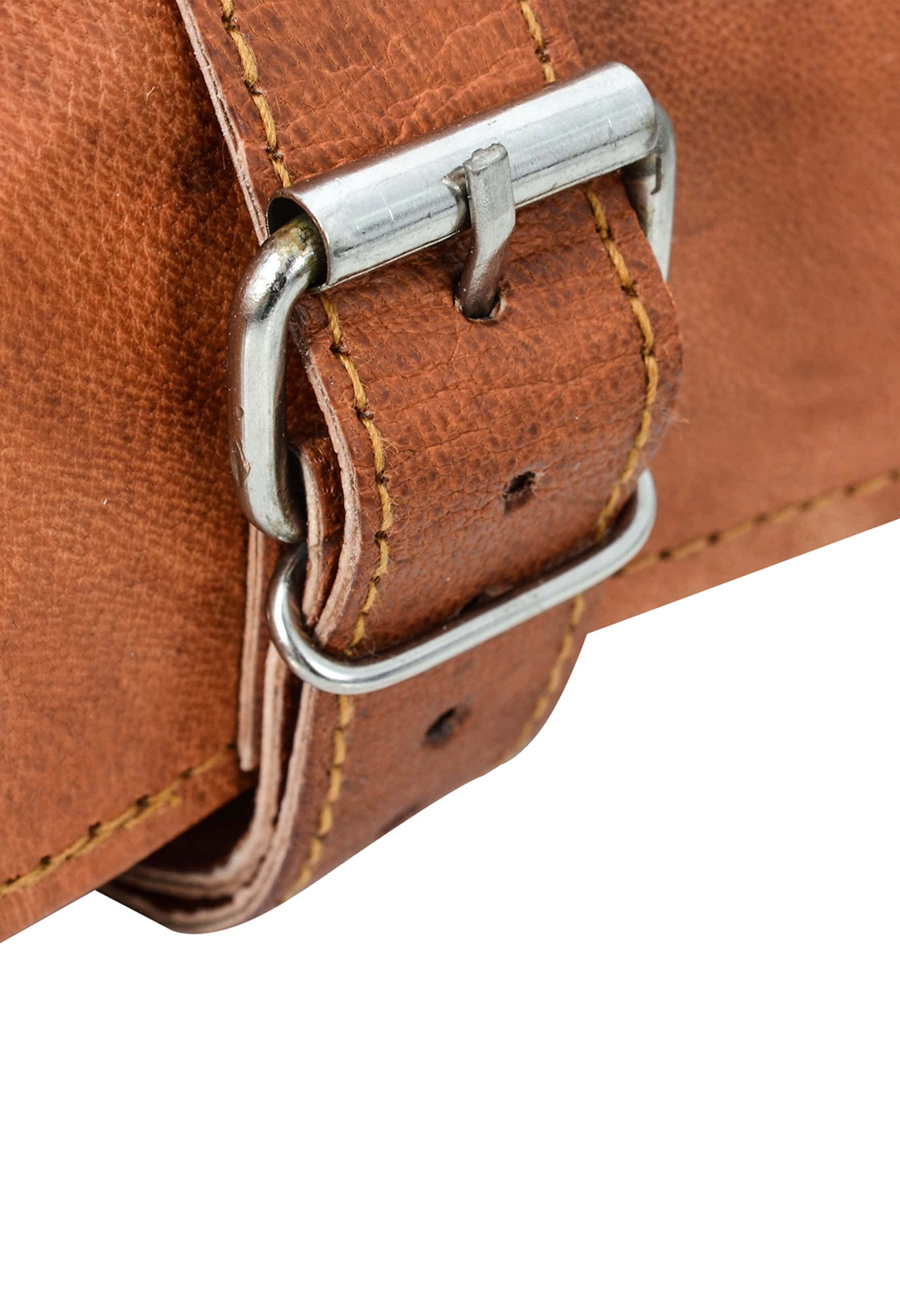 Gusti Cuero nature "Jace" Bolso para Herramientas Estuche Plegable Utensilios Instrumentos Costura Pintura Vintage Retro Piel Auténtica A121b