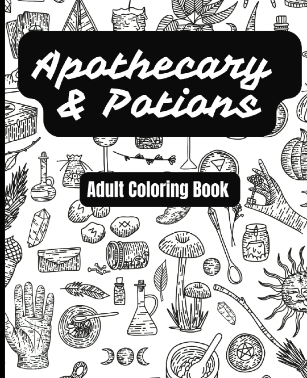 Apothecary & Potions Coloring Book