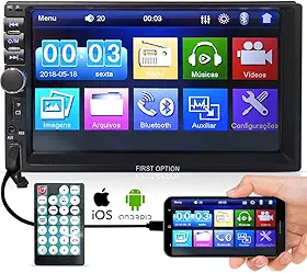 Central Multimídia Mp5 First Option 7810H Universal 2din Bt Usb Fm Leitor SD
