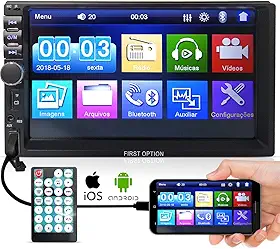 Central Multimídia Mp5 First Option 7810H Universal 2din Bt Usb Fm Leitor SD