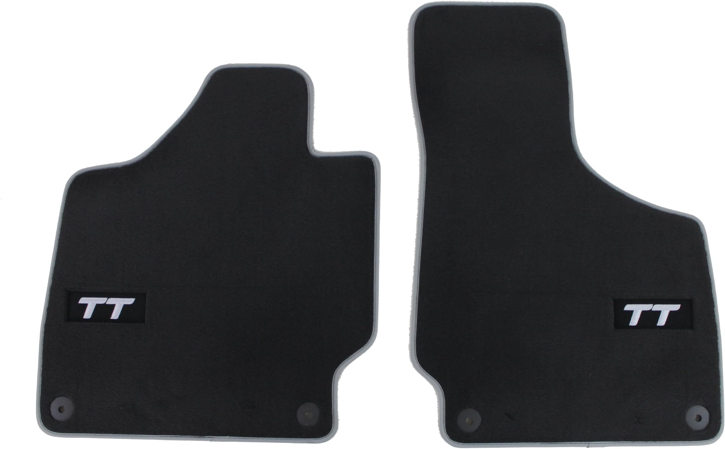 Genuine Audi Accessories 8J1061275MNO Black Front Carpeted Floor Mat for Audi TT, (Set of 2)