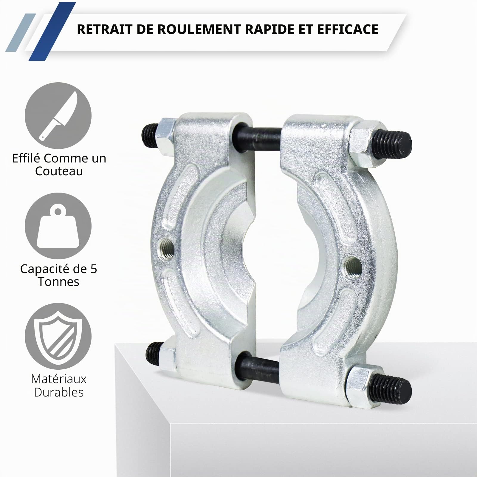 CCLIFE 14 pièces Kit Extracteur de roulement Jeu d'outils extracteur Kit Couteau de séparation, décolleurs d'engrenages et de roulements