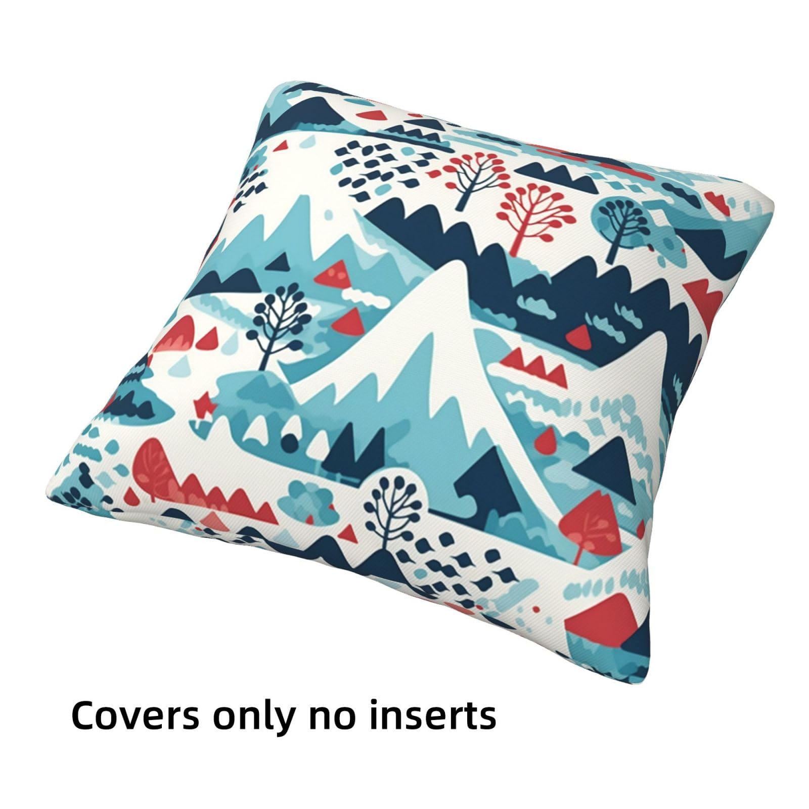 Fundas de Cojines Juego de 4 45x45cm Funda Cojin Lino Navidad Cojines Decoracion Árbol Fundas de Cojín Cuadradas Impresión Doble Cara con Cremallera Oculta,para Sofá Cama Decoración Hogar18x18in