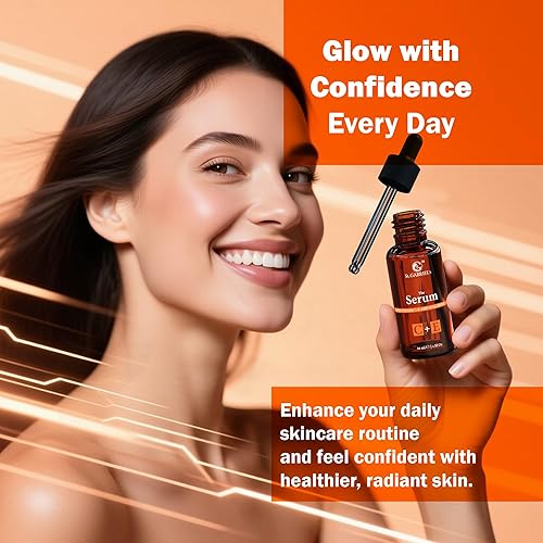 Miniatura 6 de St.GABRIEL's Suero facial con vitamina C+E – Iluminador, corrector de manchas oscuras, antienvejecimiento, hidratación, líneas finas, arrugas,