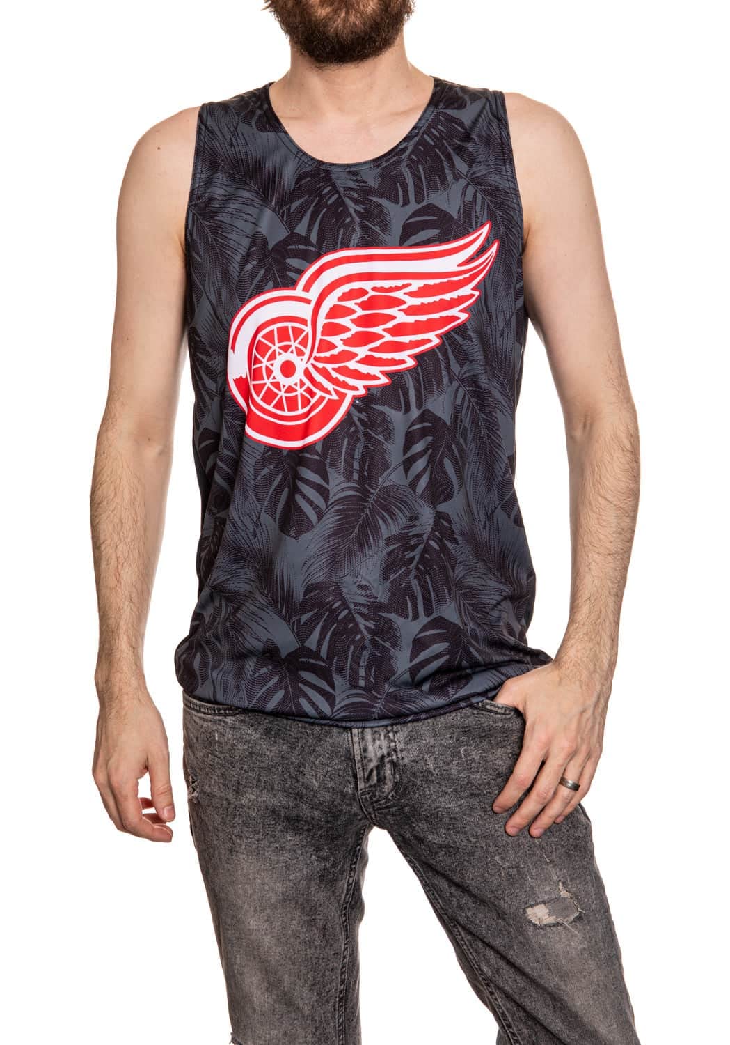 Calhoun NHL Surf & Skate Mens Moisture Wicking Palm Leaf Tank Top The Bahama Collection