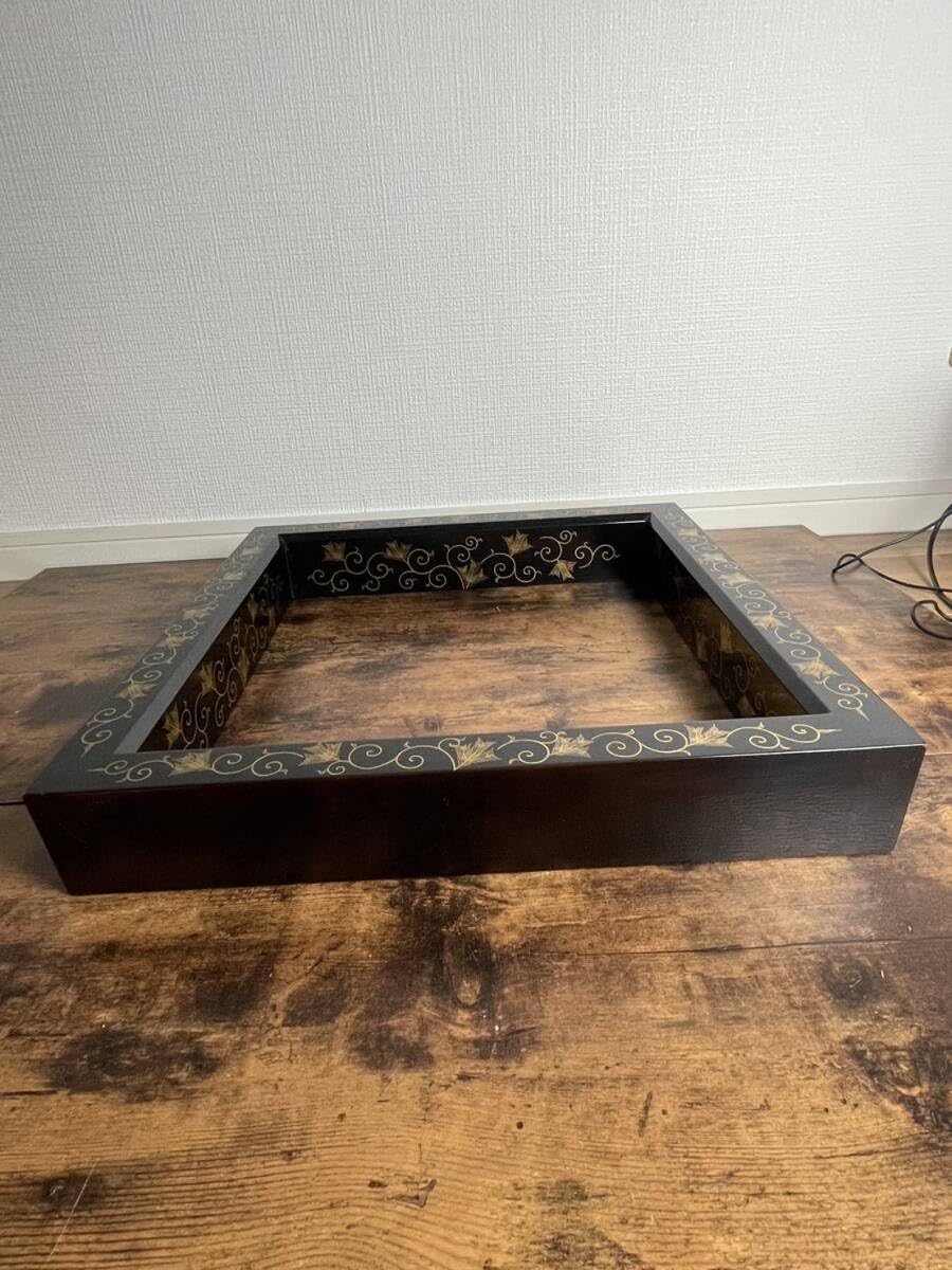 Amazon.co.jp: 【和美】蒔絵師西條一斎作松唐草蒔絵炉縁共箱