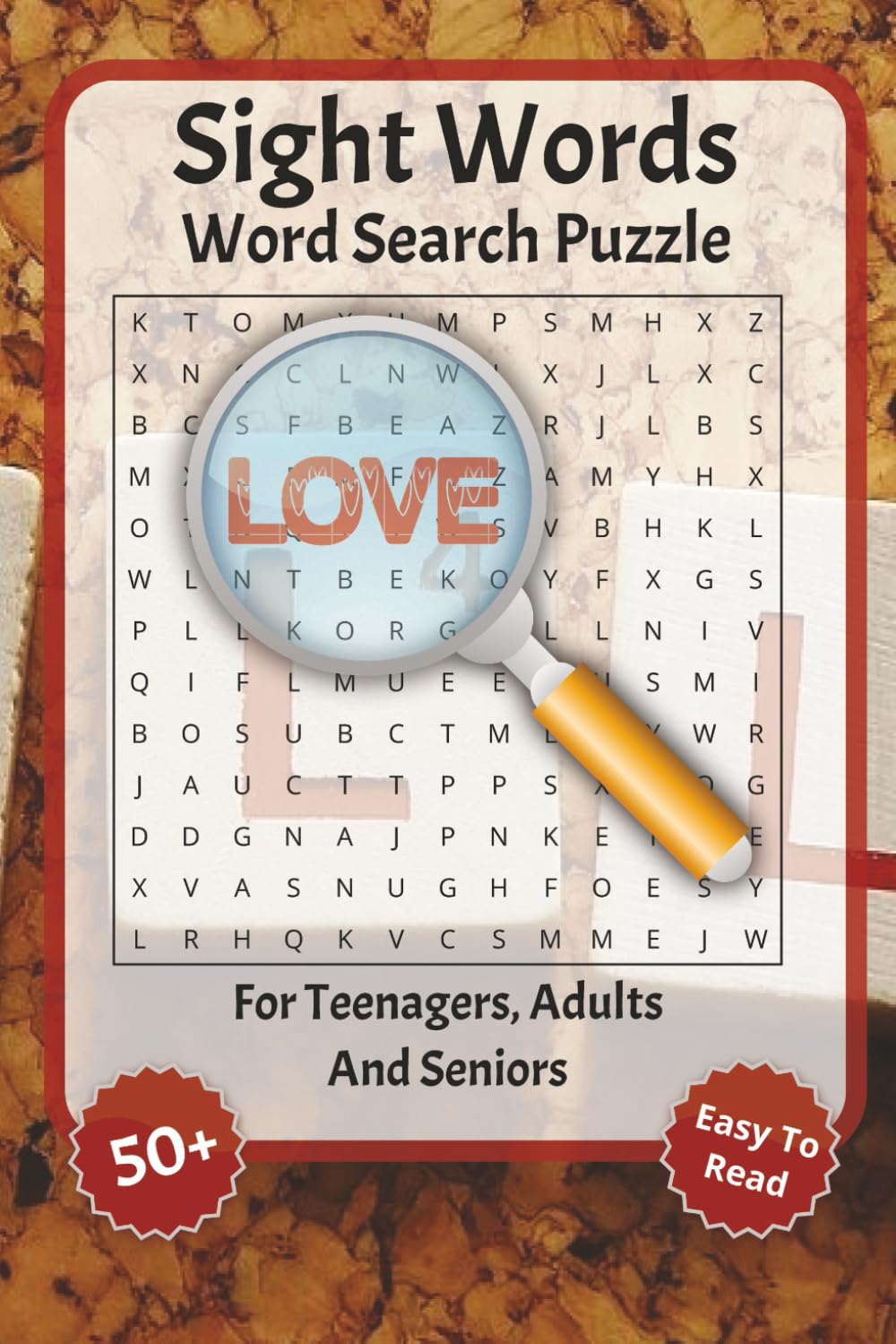 Sight Words Word Search Puzzles: Word search puzzles with easy-to-read font featuring sight words, learn sightwords, learn to read and more | 6x9 ... idea for holidays, vacations and relaxation