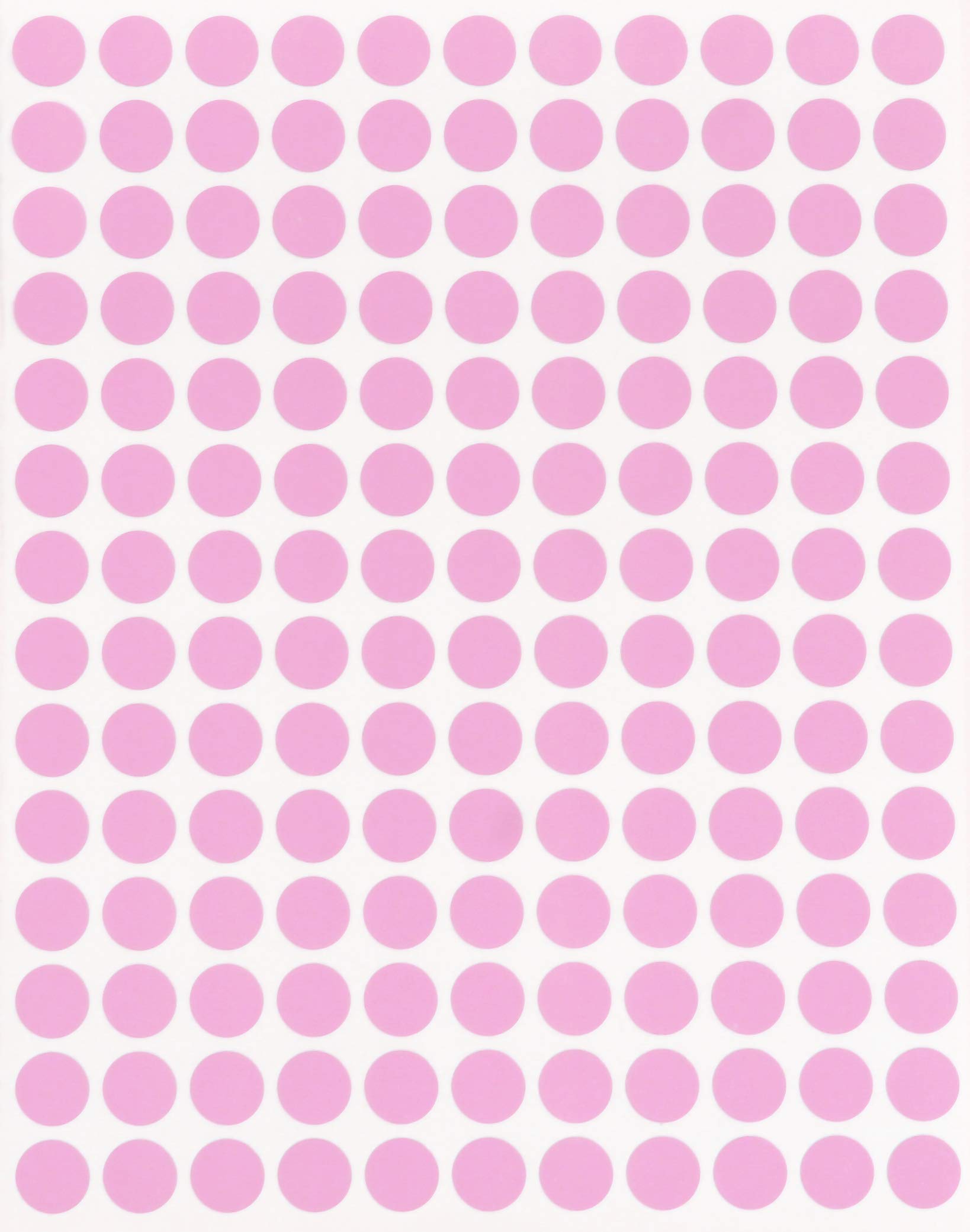 Royal Green Pastel Pink Colored Stickers dots 10mm - Adhesive Color Labels 0.375 inch - 700 Pack