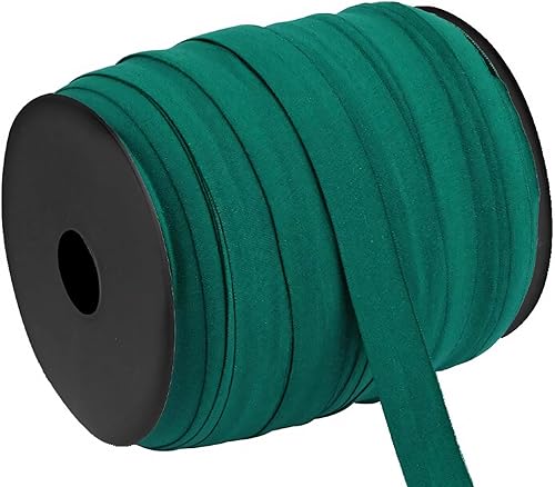 Miniatura 11 de Muka Cinta al bies de 109 yardas, cuerda plana elástica de 5/8 pulgadas para ropa, puños, ropa interior, manualidades, 02 negro