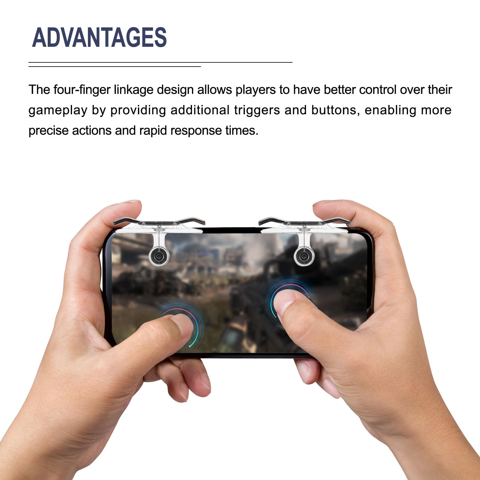 QUARKZMAN Gioco Grilletto Mobile Gioco Controller 1 Accoppia E9 Fuoco Tasti Placcatura Universale per 4.7-6.5" Cellulare Telefono
