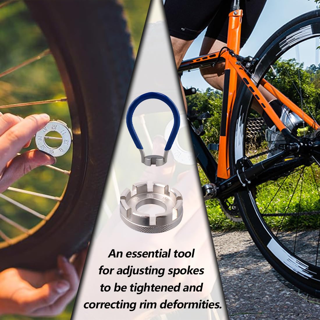 Chiave Per Raggi Mountain Bike In Acciaio Inox – 3 Aperture (3.23/3.30/3.45 Mm), Ergonomica E Antiscivolo