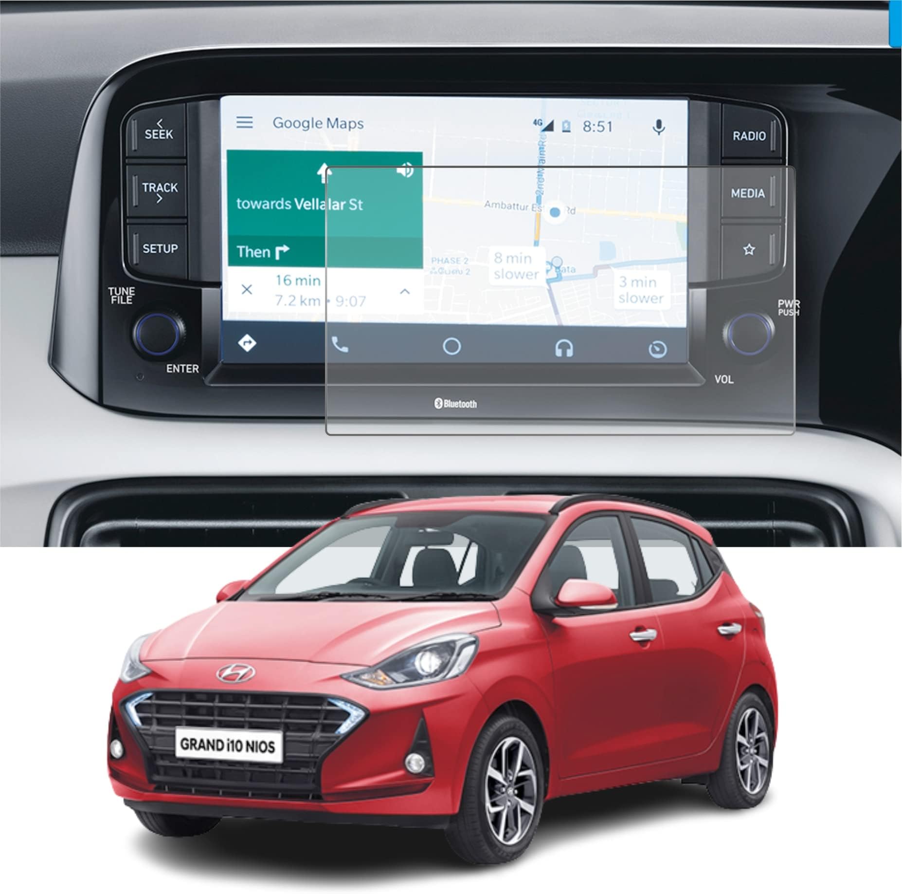 Gear Guard Compatible with Hyundai Grand i10 Nios Car Accessories Touch ...