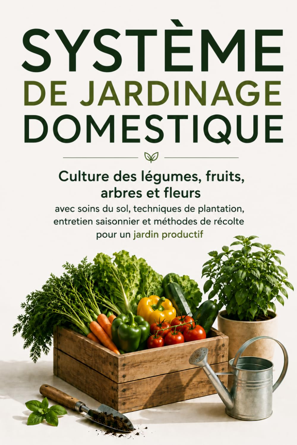 Sistema de Jardinería Doméstica: Cultivo de verduras, frutas, árboles y flores con cuidado del suelo, técnicas de siembra, mantenimiento estacional y métodos de cosecha para un jardín productivo