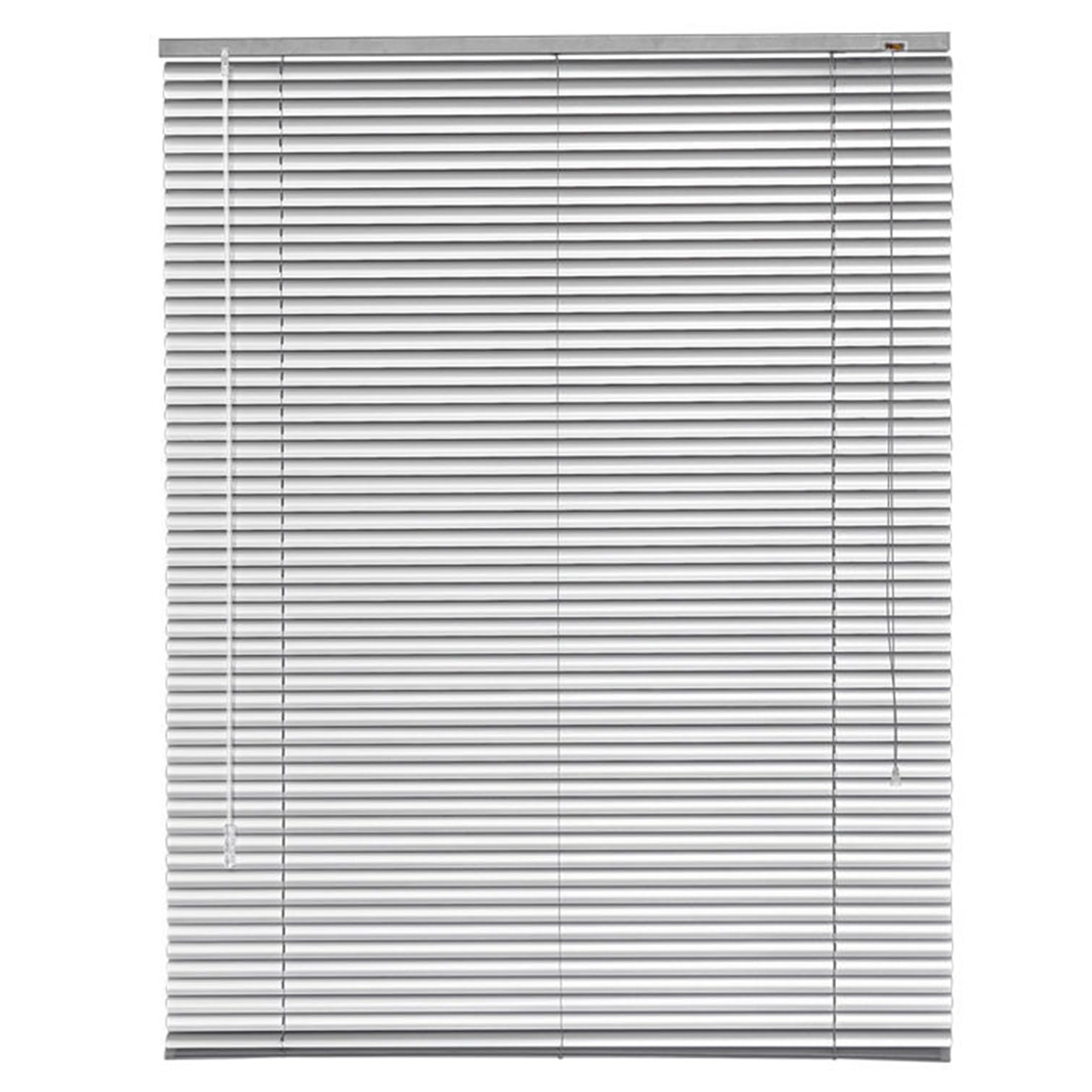 Nianxinn Silver Aluminium Venetian Blinds ,Blackout Horizontal Blinds, Privacy Shade Metal Window Blinds,Easy Fit Slat Curtains,For Home Office,Custom Color,Width X Height (60Cm X 180Cm(24In X 71In)