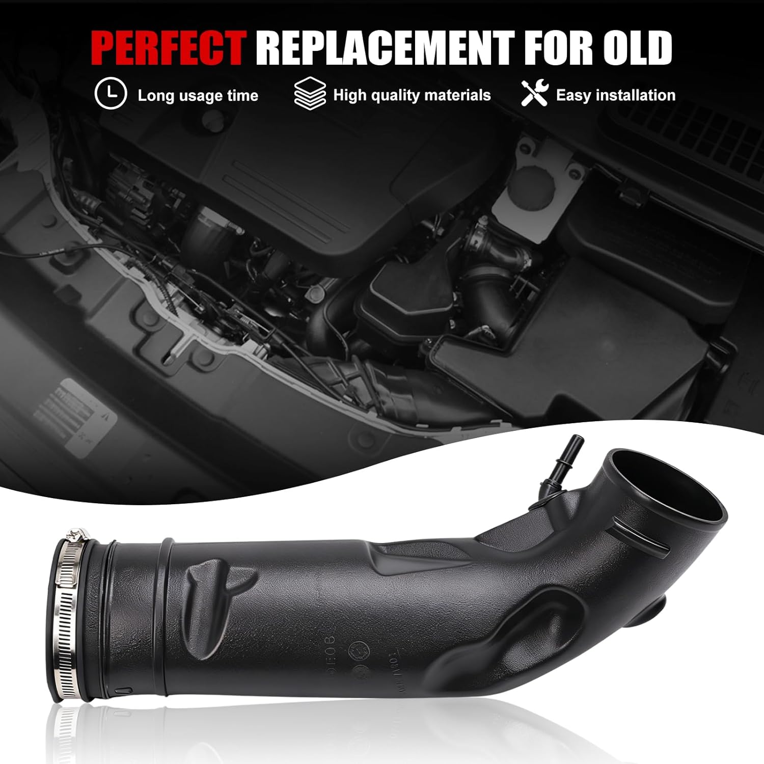 Air Cleaner Intake Hose Tube Compatible with Kuga Transit MKC 1.6T 2.0T CV619C623FC CV6Z9B659J
