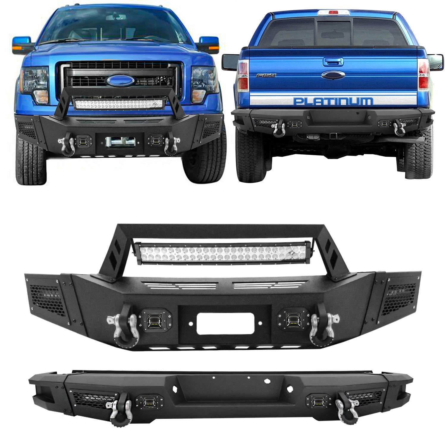 Buy Front Bumper + Rear Bumper for F150 20092014, AAIWA Steel Bumper