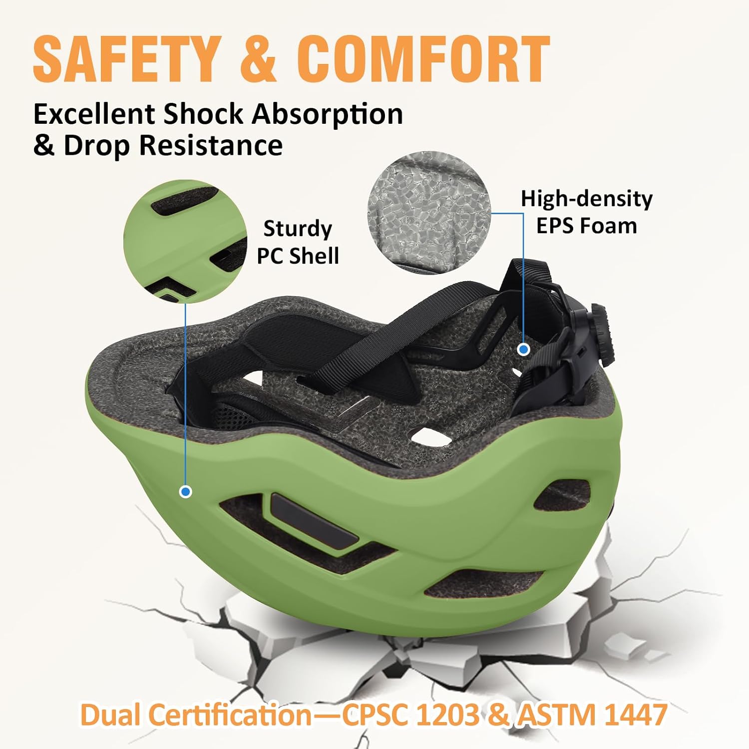 Lightweight Kids Bike Helmet for Toddlers, Boys and Girls Age 1-3-8, Bicycle Helmet Adjustable for Biking, Skating, Scooter and Roller/Inline Skate, Multi-Sport