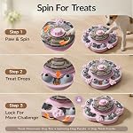 KADTC 3-Level Dog Puzzle Toy, Spin to Release Treat Dispenser, Slow Feeder | Slide, swing, sniff and search: four play modes relieve boredom, channel energy, build focus, and deliver mental stimulation.