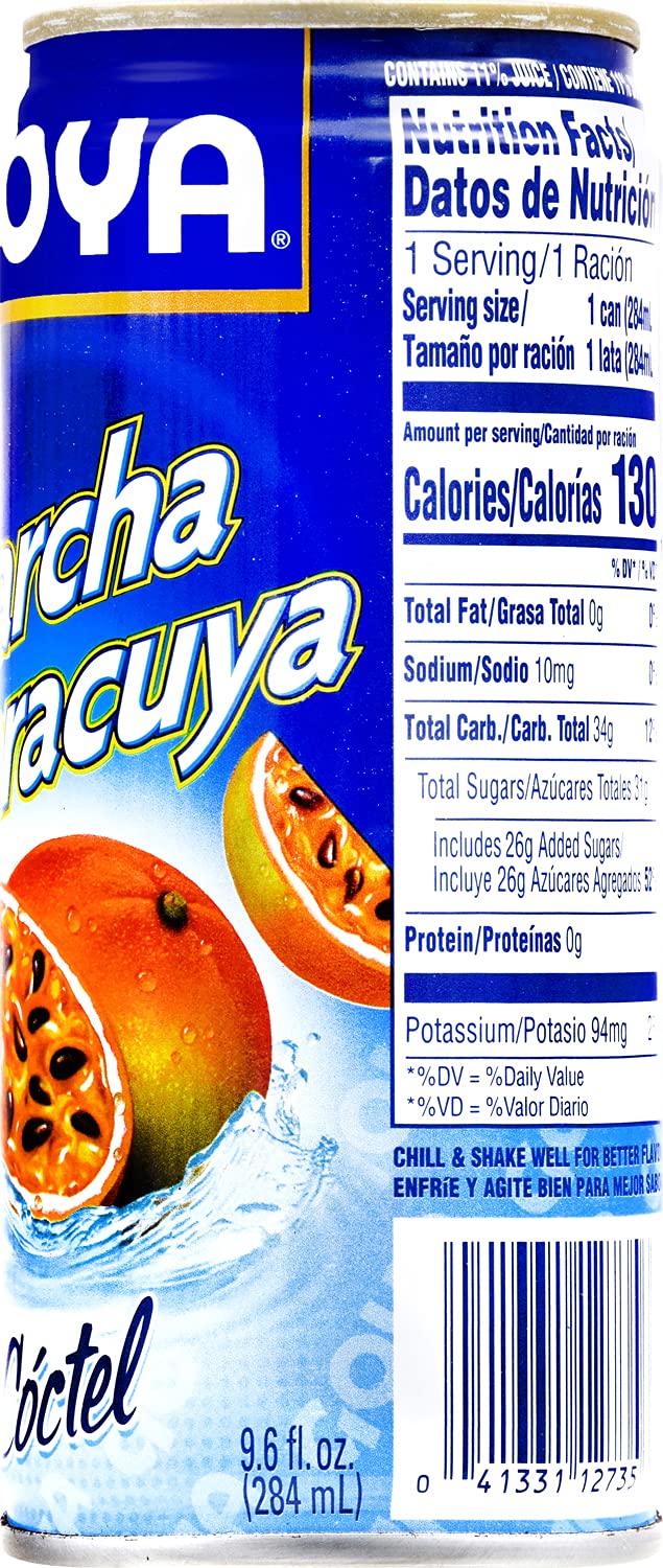 Goya Foods Passion Fruit Cocktail, 9.6 Fl Oz (Pack of 24)