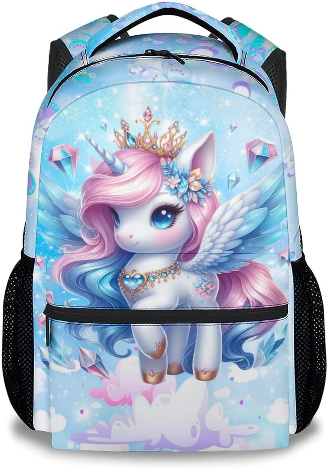 Backpack for Girls - Unicorn Backpack for Kids - Toddler Bookbag School Supplies - 17 Inch Cute School Bag for Primary Kindergarten Preschool