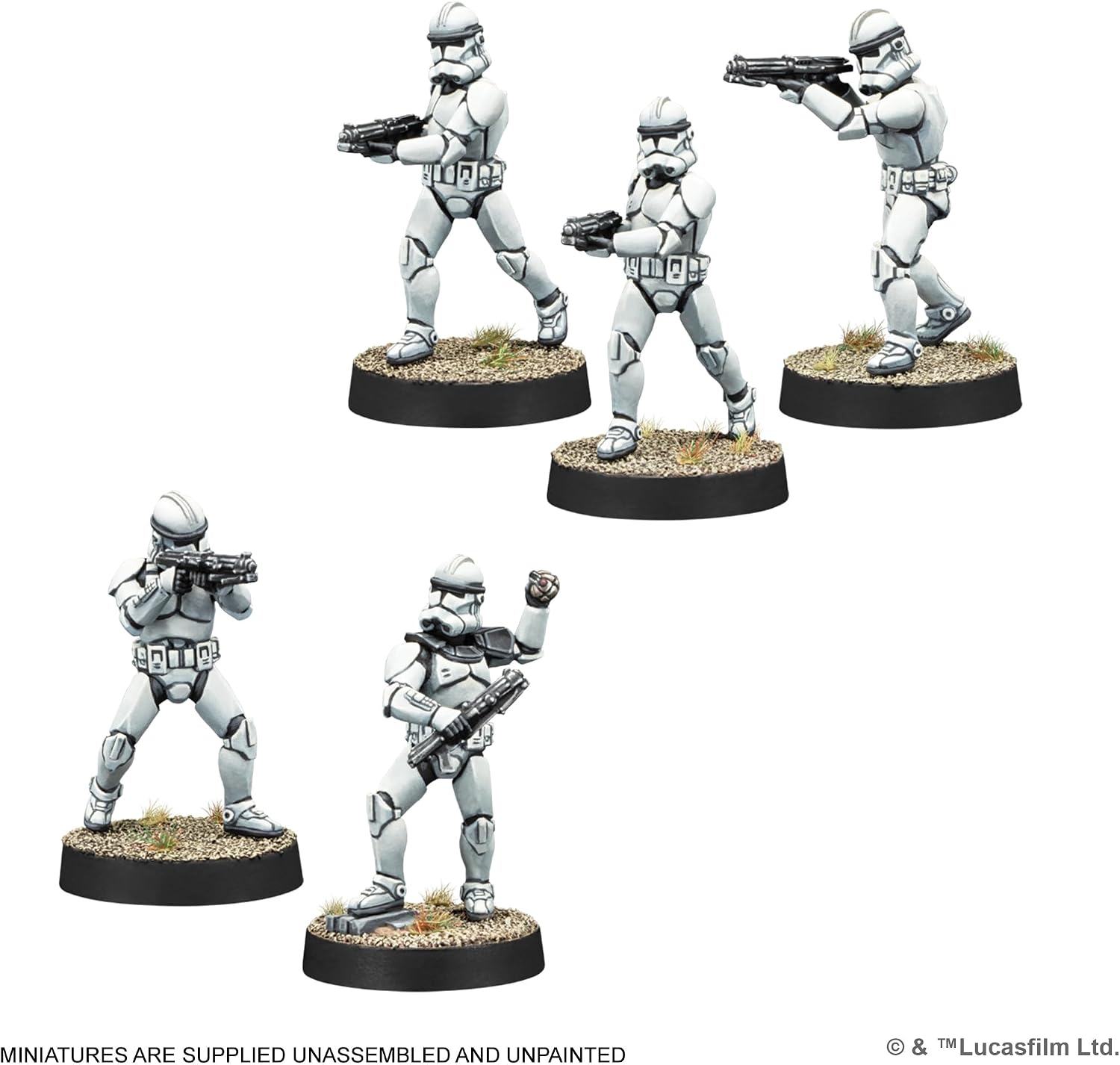Asmodee Star Wars: Legion Clone Troopers Infantry Expansion - Tabletop Miniatures Game, Strategy Game for Kids and Adults, Ages 14+, 2 Players, 90 Min Playtime
