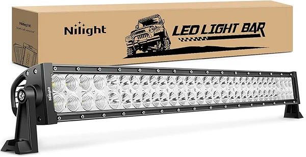 Nilight LED Light Bar 32 Inch 180W 12600LM Spot Flood Combo Driving Lamp Roof Bumper Off Road Lights LED Work Light Pods for Van Camper Wagon Car Pickup Golf Cart ATV UTV SUV Truck Boat 4x4