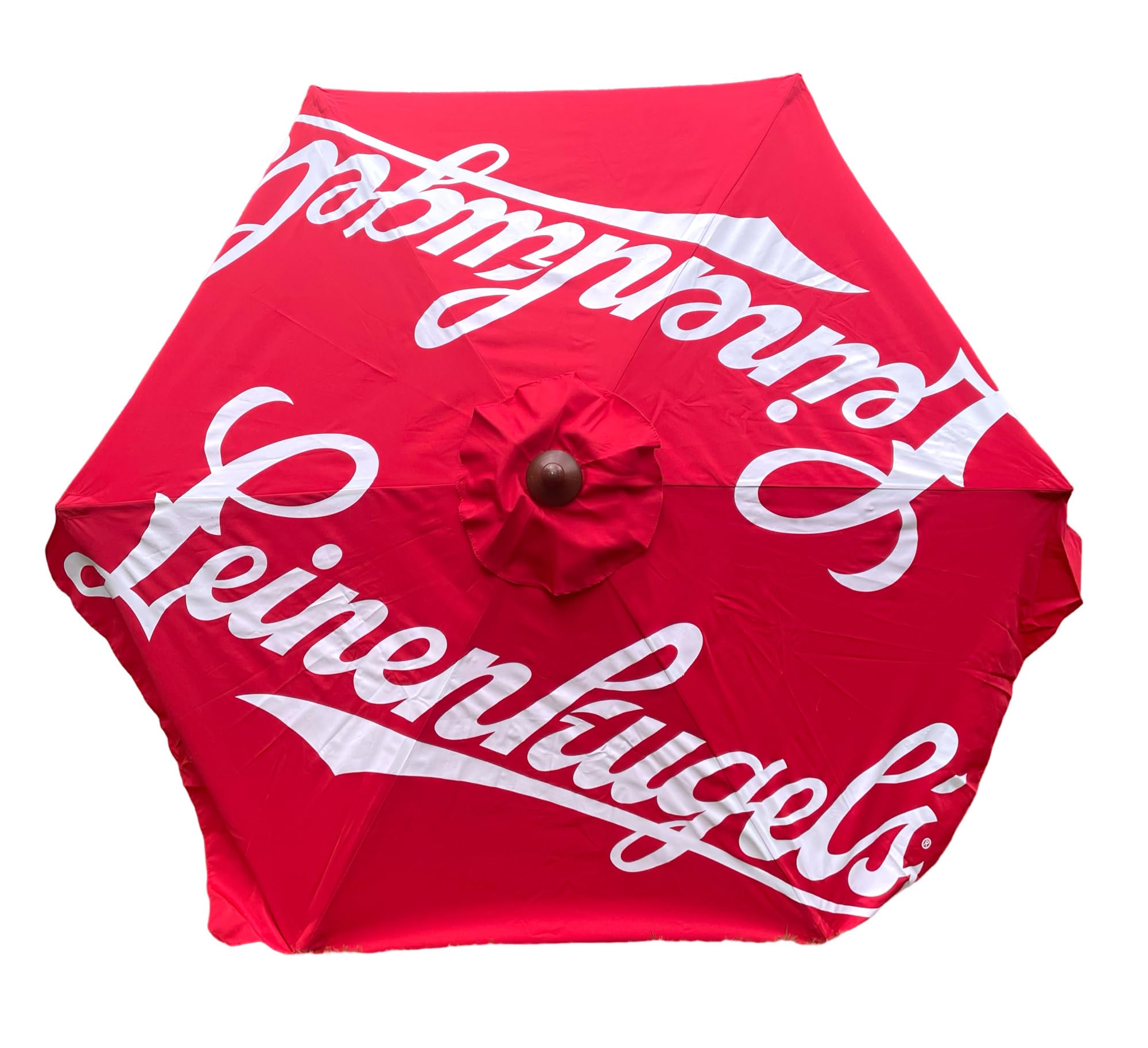 Leinenkugels Market Shade Umbrella | 7ft x 6 | Wood Pole