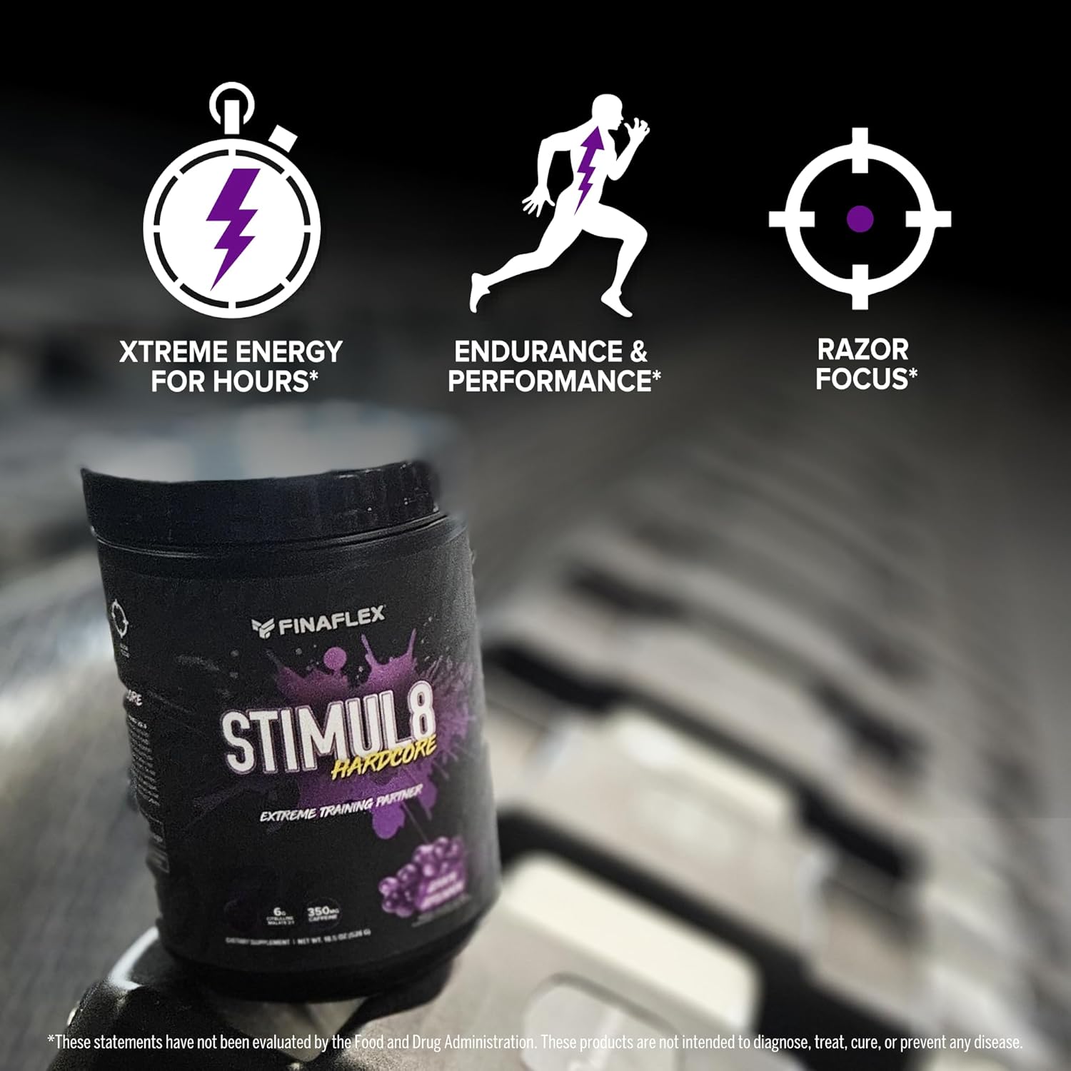FINAFLEX STIMUL8 Hardcore, Flippin Fruit Bomb - Extreme Energy, Strength & Endurance for Men & Women - with Caffeine & L-Citrulline - 30 Servings - Image 4