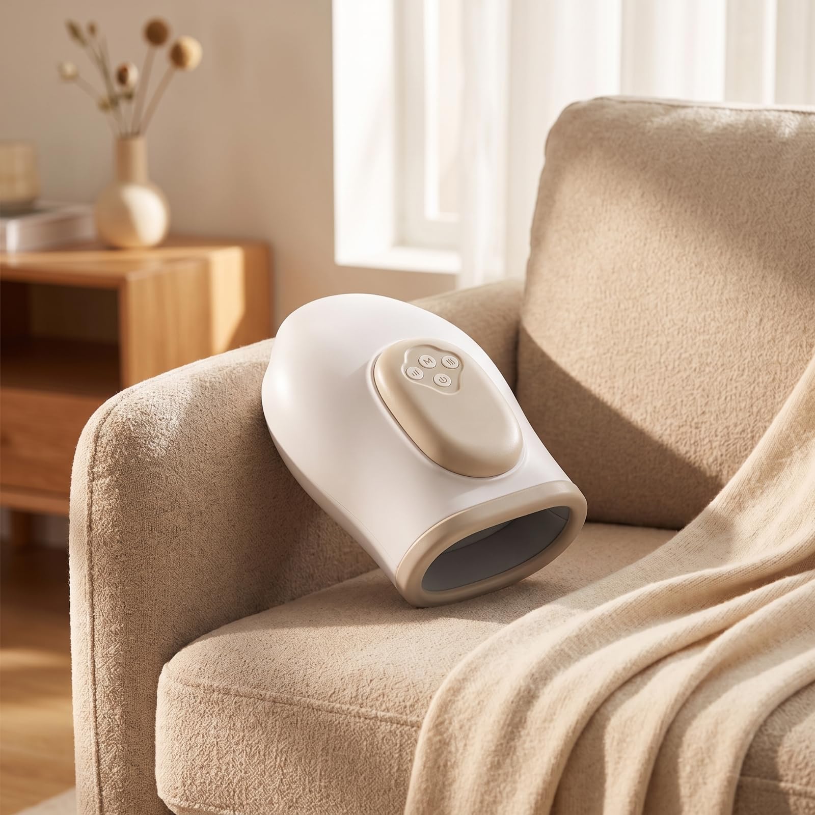 Handmassagegerät Tragbares Massagegerät Luftdruck Massager Elektromassage Luftkammern Entspannung für Büroalltag Wohnung Unterwegs