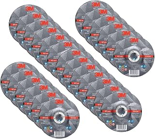 3M Silver Cut-Off Wheel – Angle Grinder Metal Cutting Wheel – 5” diam. x .045” thick x 7/8” arbor hole – Type 27 – 87468 – Pack of 25