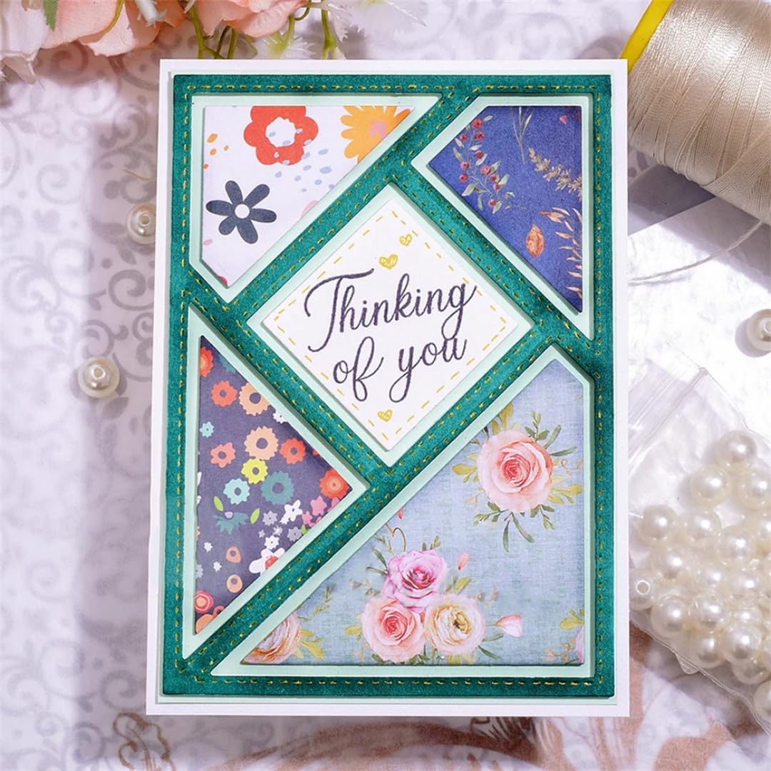 Metal Scrapbooking Dies - 3D Background Stencils -15
