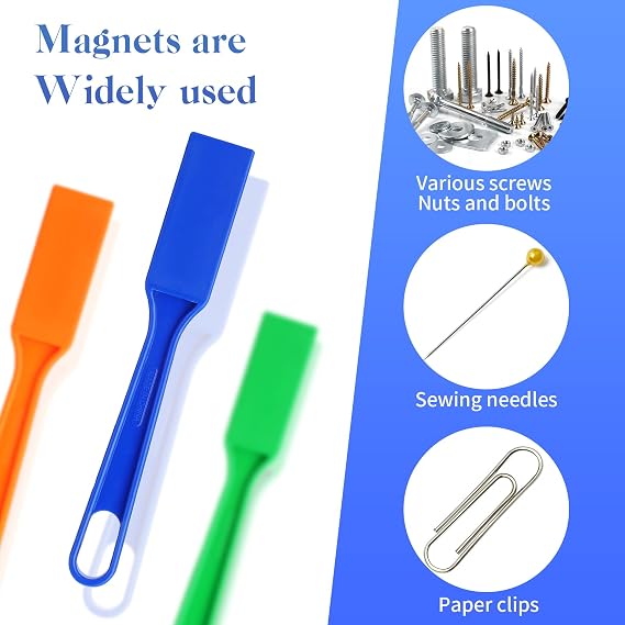 Jerify 30 Pack Magnetic Wands Bulk for Kids, Classroom Magnet, Assorted