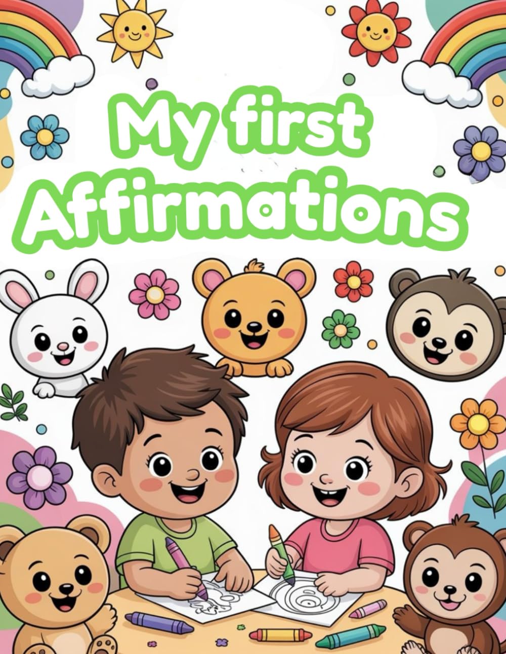 My First Affirmations: A Children’s Coloring Book with Messages of Love, Confidence, and Joy: Creative Activities to Learn, Express Emotions, and ... Book That Helps Children Grow with Confidence