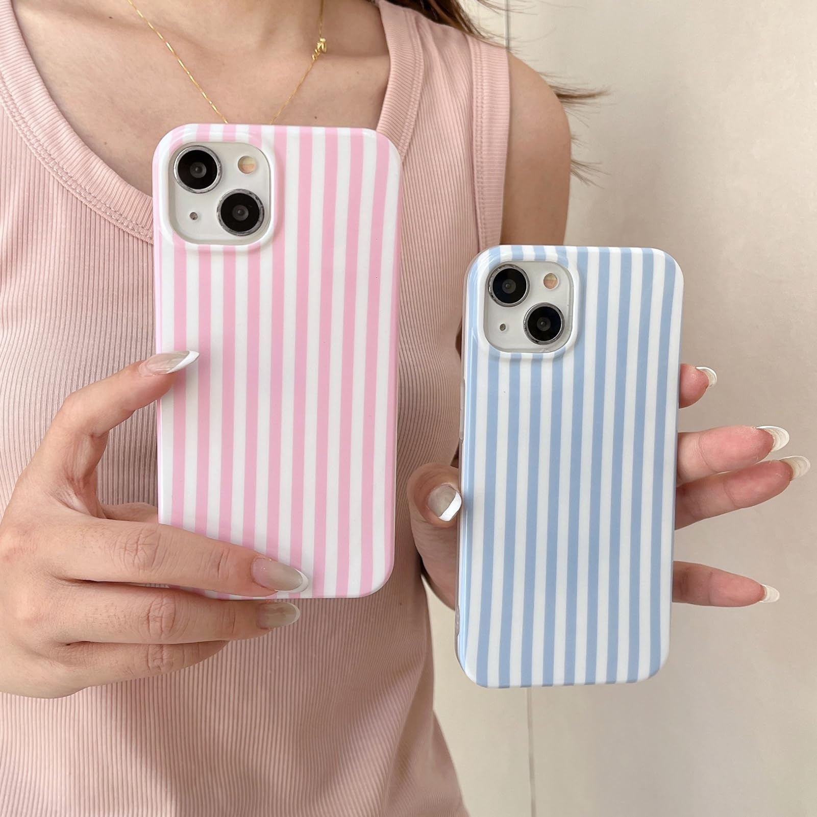 Amazon.com: Reezaddin Pink and White Striped Phone Case for iPhone 16  Pro,Cute Aesthetic Vertical Stripes Classic Retro Girly Slim Protective  Cover for iPhone 16Pro 6.3in,Pink White : Cell Phones & Accessories