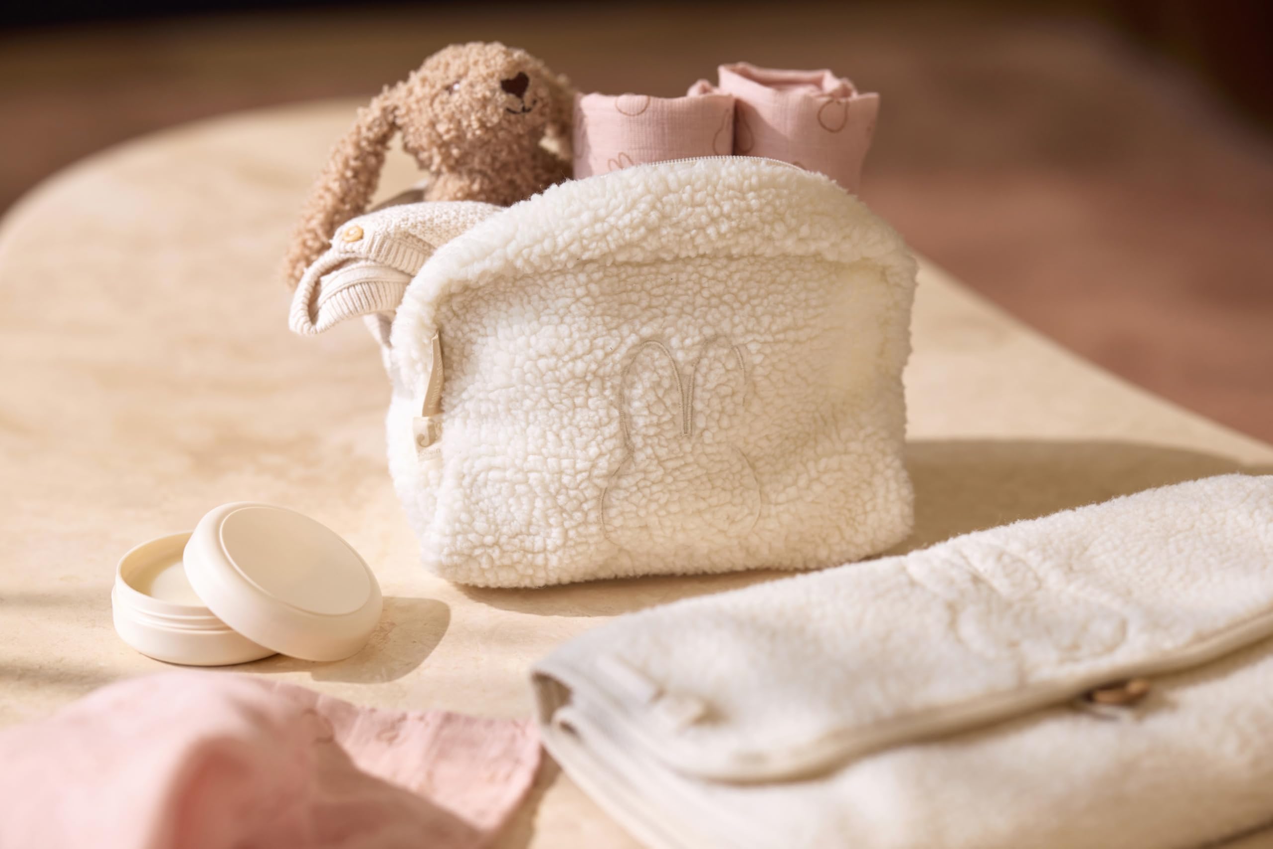Jollein Borsa per pannolini in spugna Teddy Miffy Oatmeal Organizer