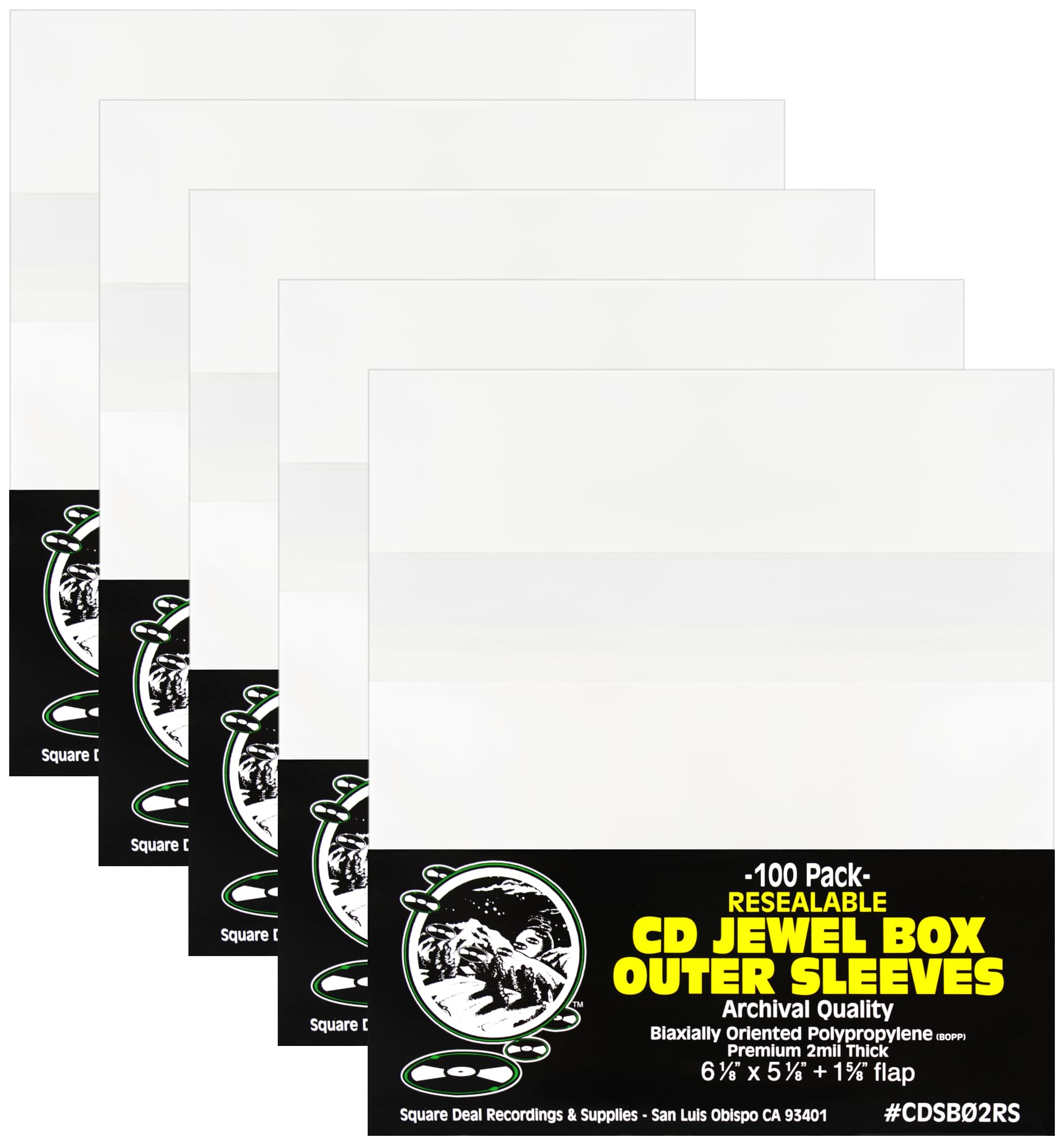 Amazon.com: Crystal-Clear Resealable CD Jewel Case Sleeves – 2 mil