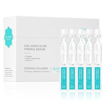 Collagen Glow Firming Face Serum - Fresh Facial Ampoule with Hyaluronic Acid, Adenosine & Centella Anti-Aging, Firming & Hydrating Skincare for Fine Lines, Wrinkles & Sensitive Skin -30 Vials