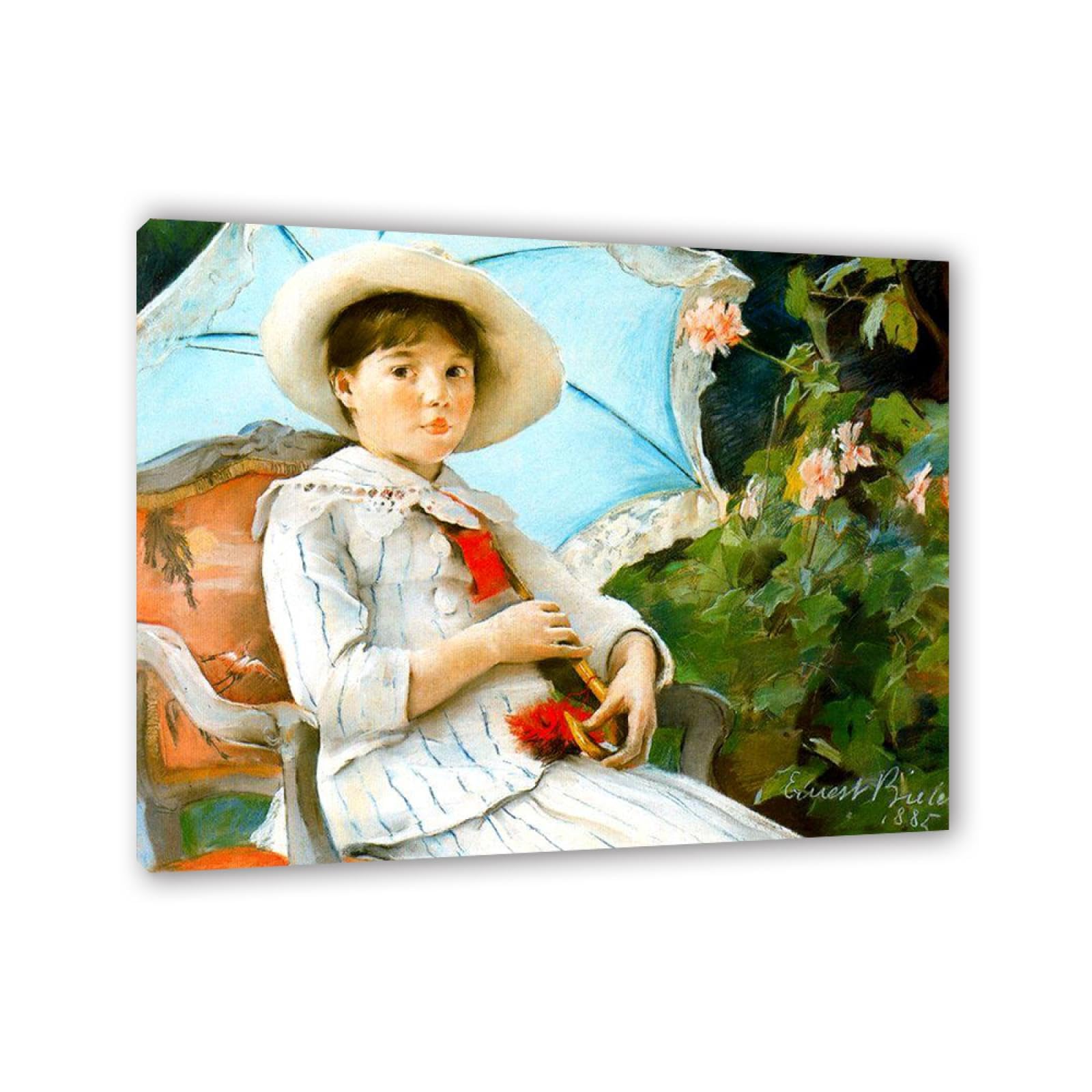 Ernest Bieler Drukuj słynne obrazy na płótnie, sztuka ścienna, oprawiona w ramkę, gotowe do powieszenia, klasyczne reprodukcje sztuki: portret Nathalie Biéler, obrazy na płótnie do dekoracji pokoju,