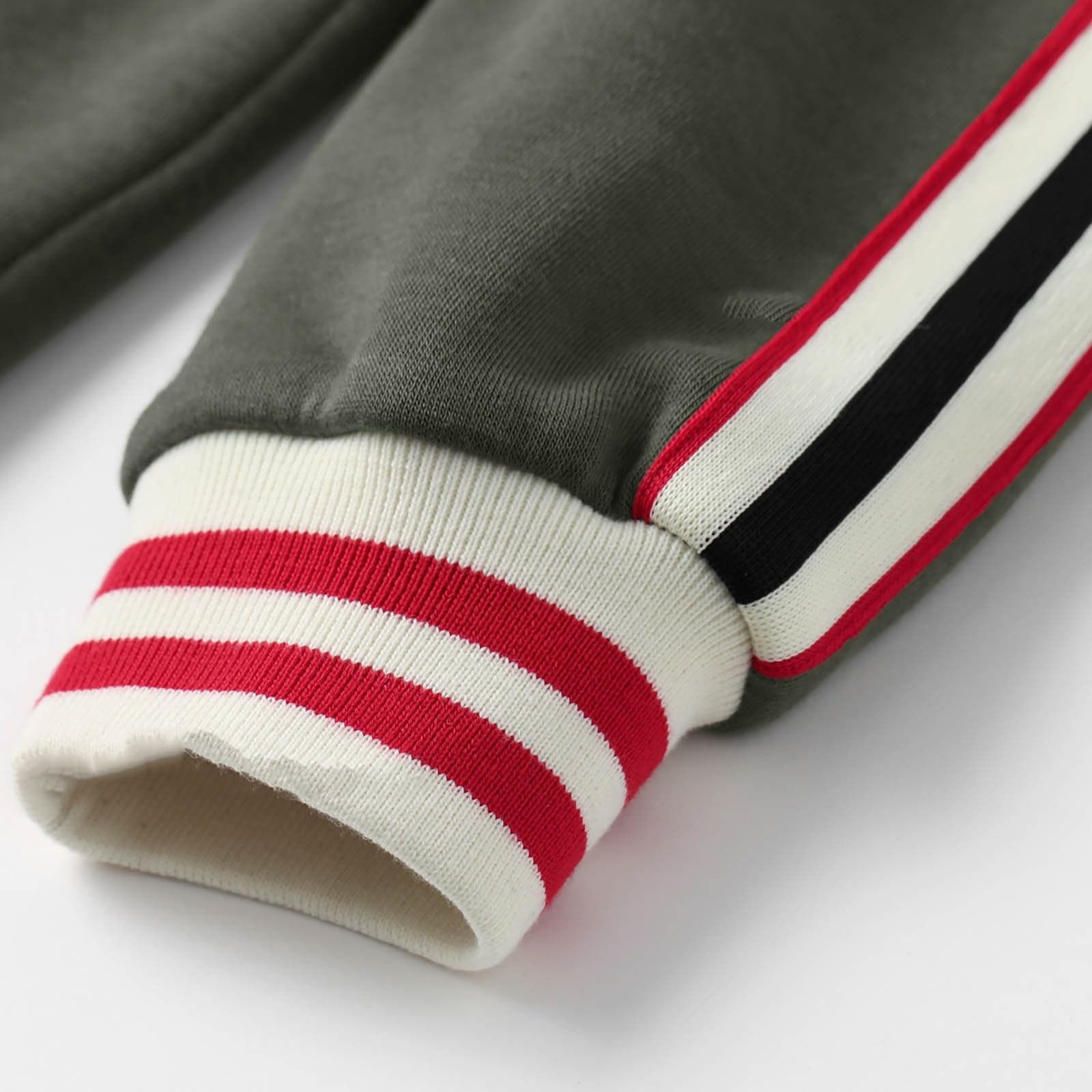 Generico Tuta Uomo Completa Strisce Zip Felpa Cappuccio Pantaloni Fitness | Strisce Laterali Sportive, Cotone Morbido e Zip Frontale, Ideale per Palestra e Tempo Libero