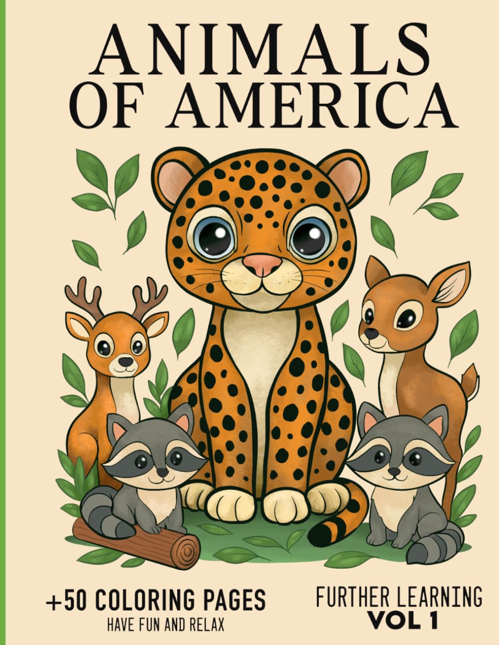 Animals of America Coloring Book: Fun & Relaxing Designs for Kids and Adults