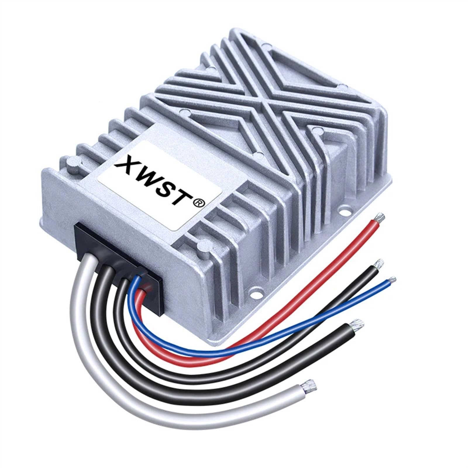 Przetwornica mocy DC 24 V na 12 V, 10a do 100a, reduktor napięcia od 24 do 12 V (60A Aluminum 124)