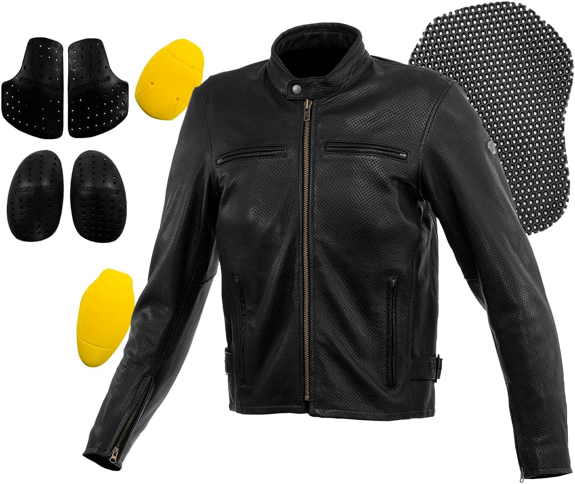 コミネ(KOMINE) バイク用シングルライダースレザー 本革 牛革