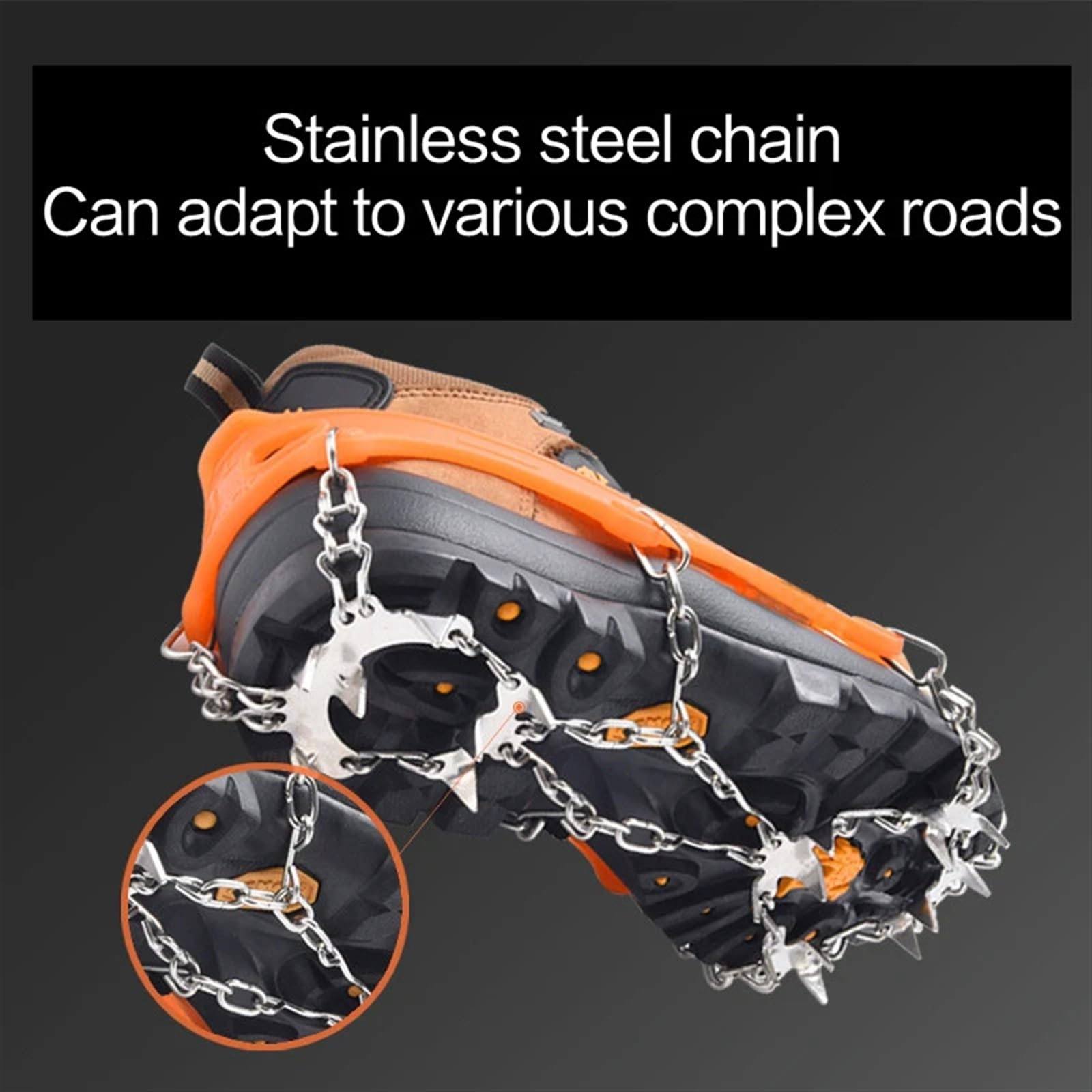 Crampons antidérapants pour chaussures d'escalade