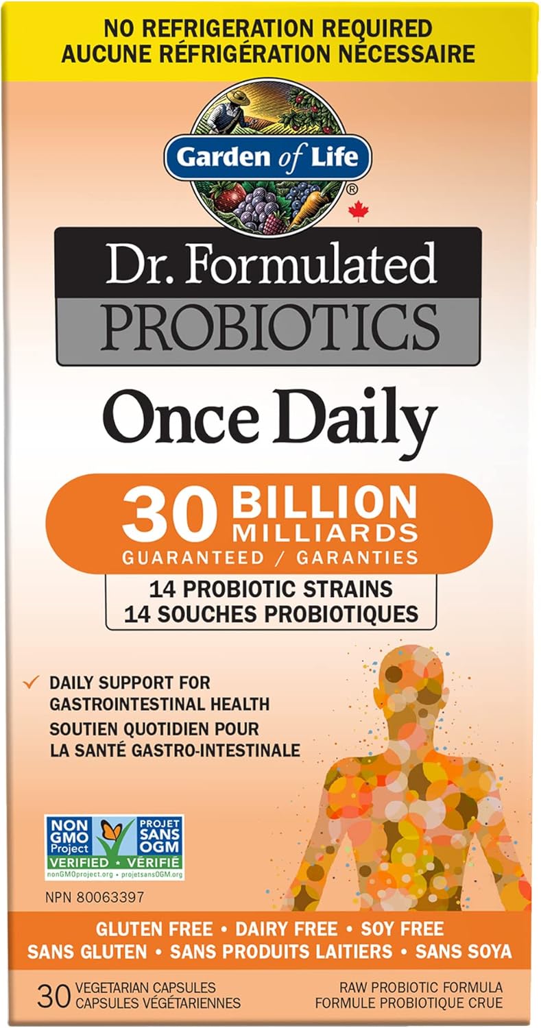 Garden of Life Dr. Formulated Probiotics Once Daily 30 Billion Shelf