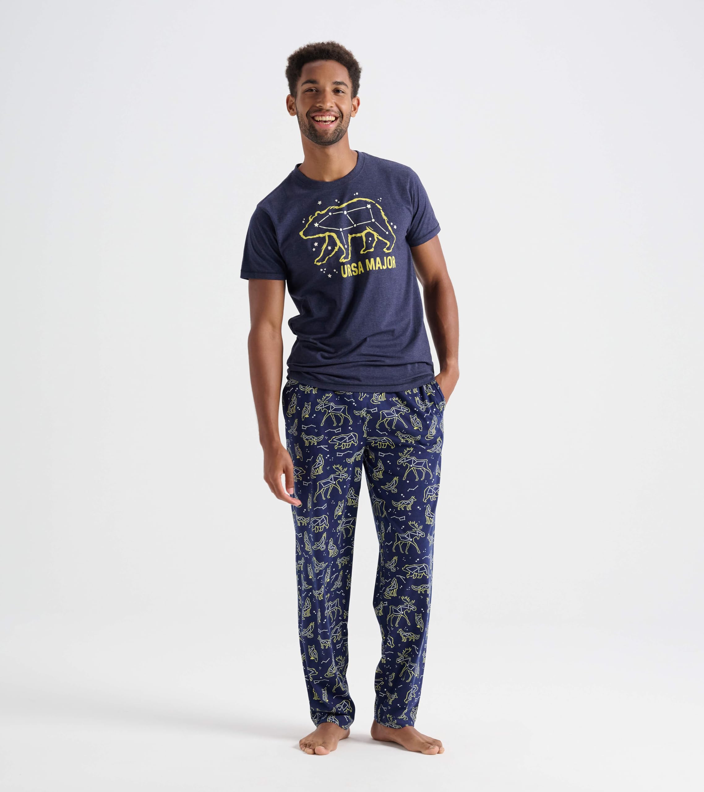 Hatley Black Bears On Natural - Parte de Abajo de Pijama para Mujer