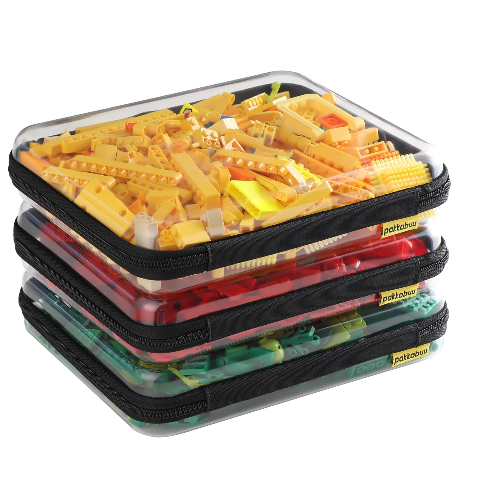 3PCS Clear Hard Shell Zipper Case, Hard Shell Zipper Case, Travel Storage Organizer, Diaper Bag Organizers — Includes 3× Large-image-8