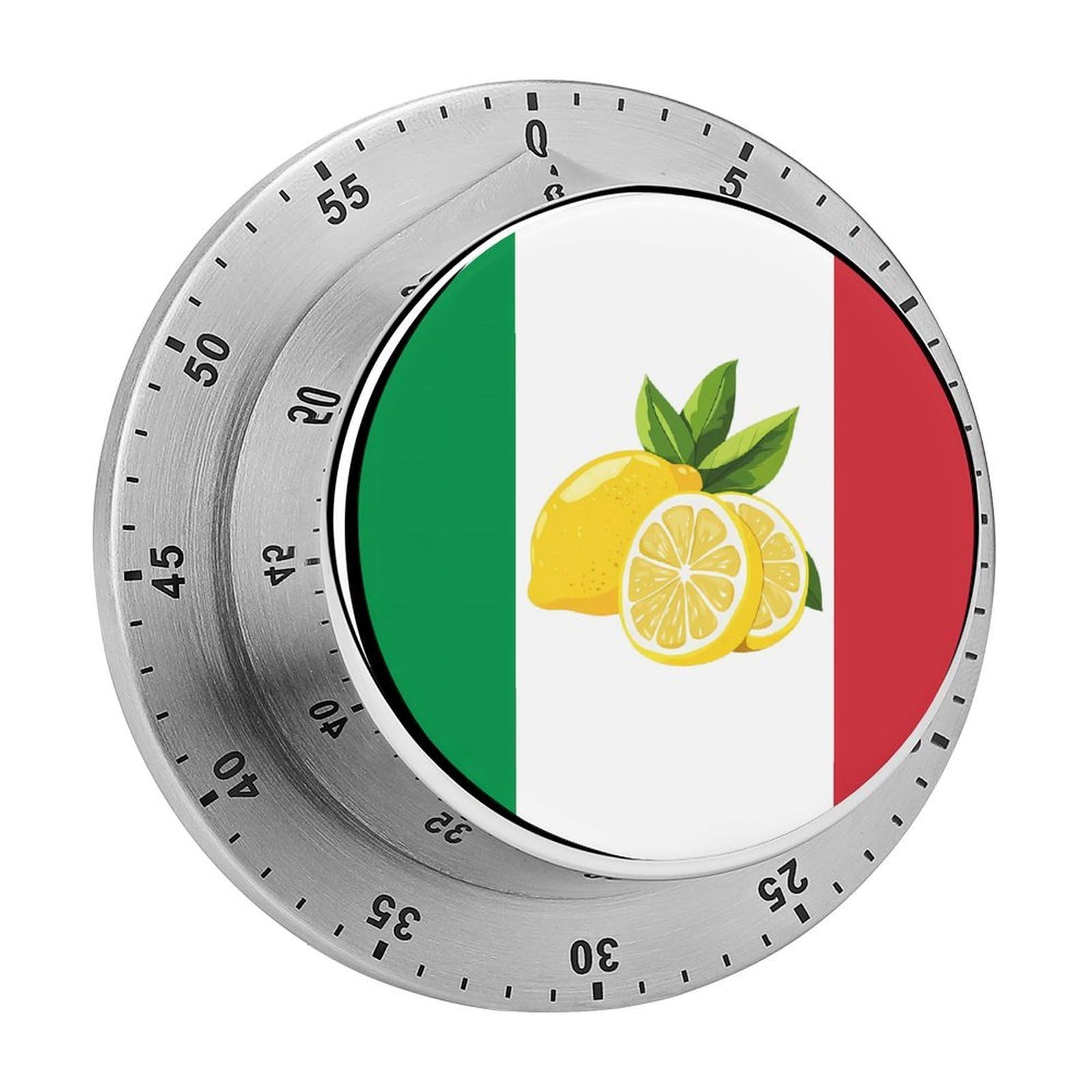 Italy Italian Lemon Town Flag Magnetic Timer for Kitchen Cooking Productivity Stainless Steel Timers with Alarm