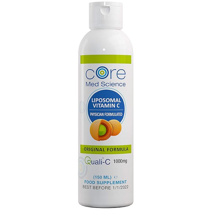 Buy Core Med Science Liposomal Vitamin C 1000 mg Liquid Formed LIPOSOMES Original Formula
