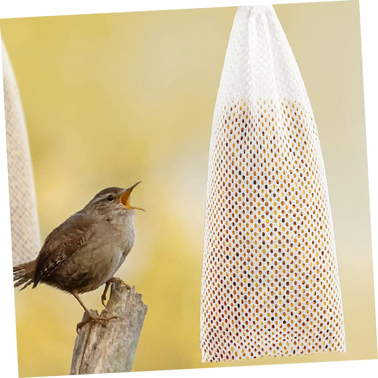 Amazon | 20 個 鳥 餌 ネット 袋 フィンチ 餌台 メッシュ 袋 鳥